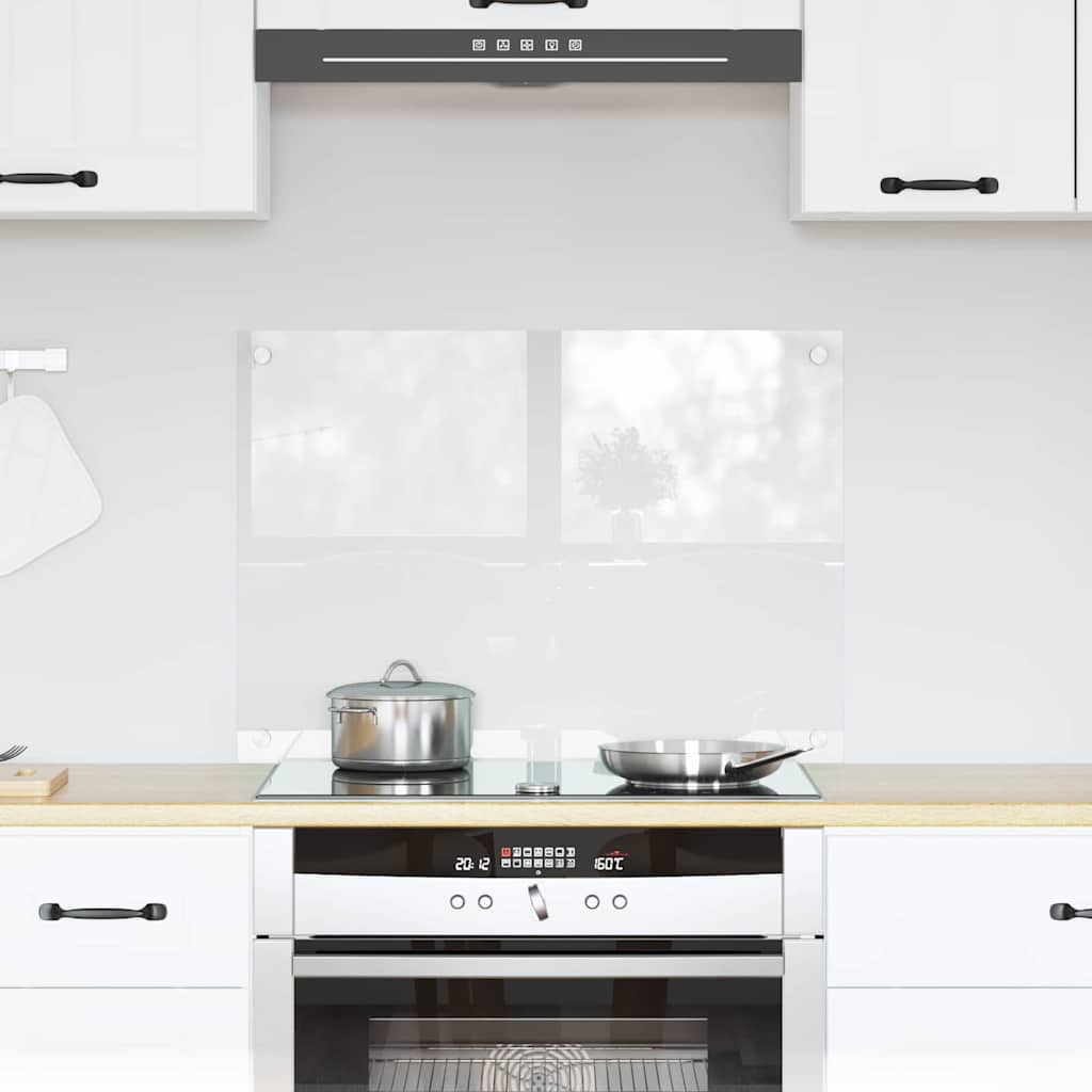 vidaXL Panel kuchenny przezroczysty 70 x 50 cm szkło hartowane