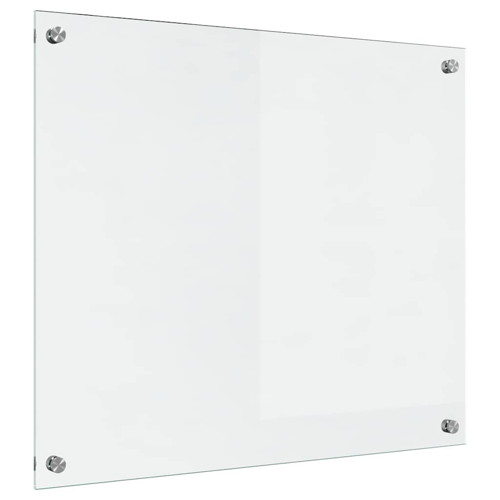 vidaXL Panel kuchenny przezroczysty 70 x 60 cm szkło hartowane