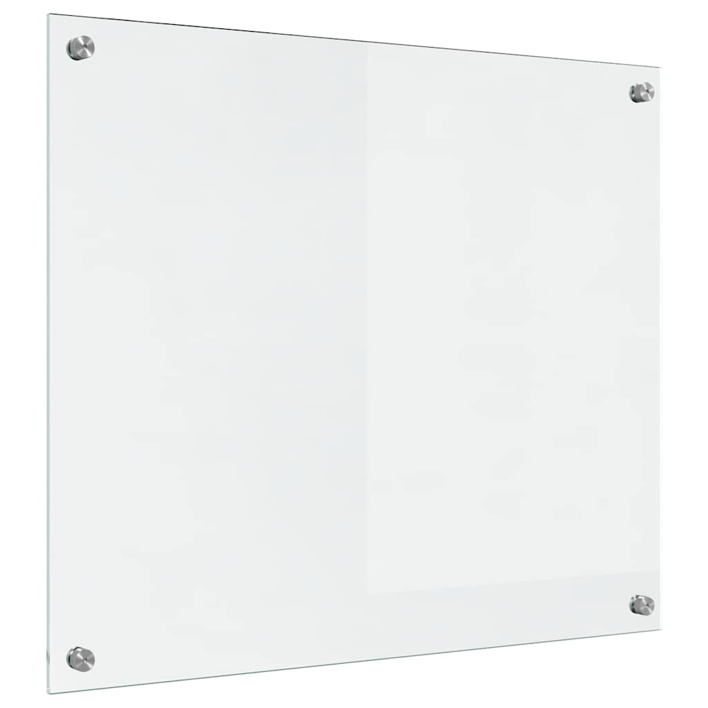 vidaXL Panel kuchenny przezroczysty 70 x 60 cm szkło hartowane