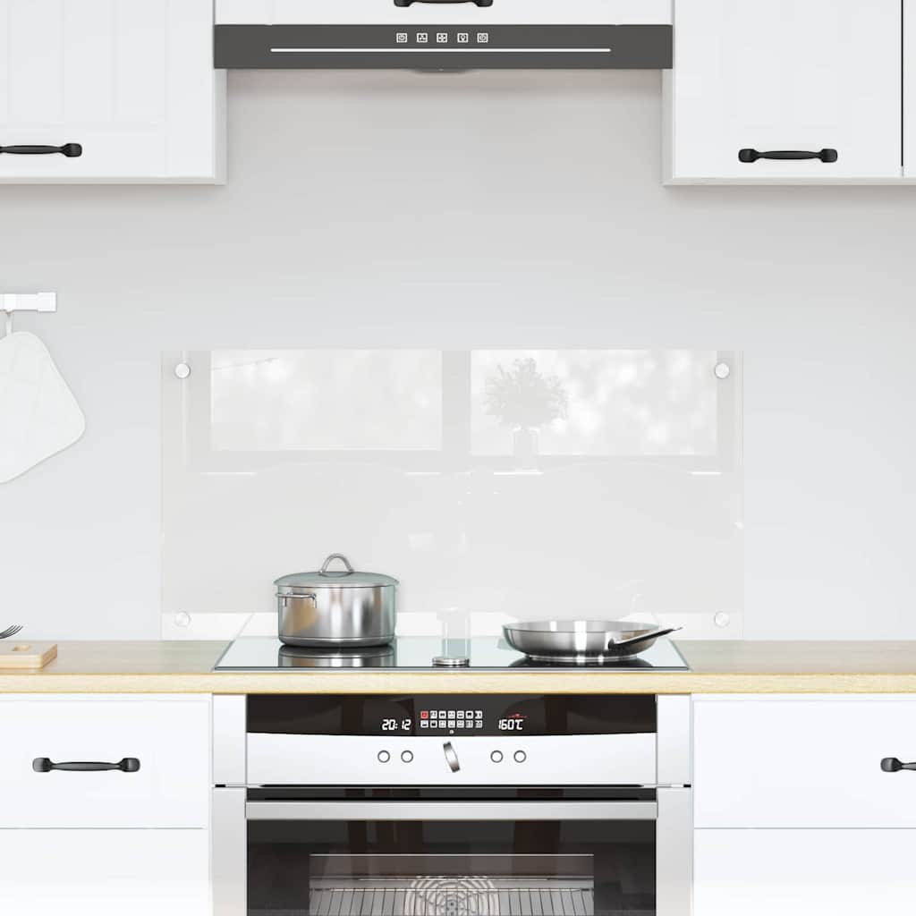 vidaXL Panel kuchenny przezroczysty 80 x 40 cm szkło hartowane