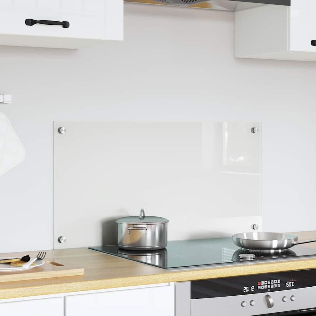 vidaXL Panel kuchenny przezroczysty 80 x 40 cm szkło hartowane