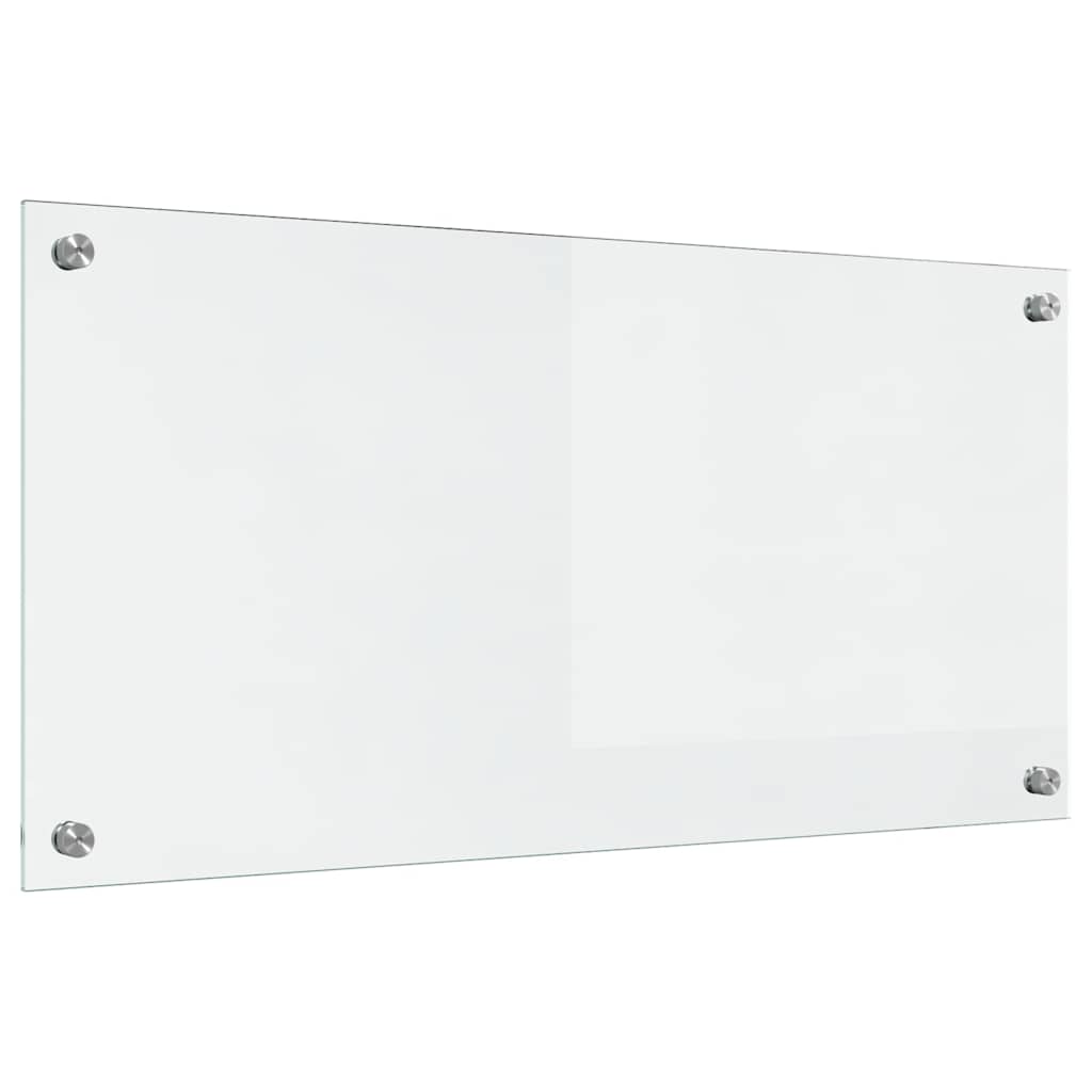 vidaXL Panel kuchenny przezroczysty 80 x 40 cm szkło hartowane