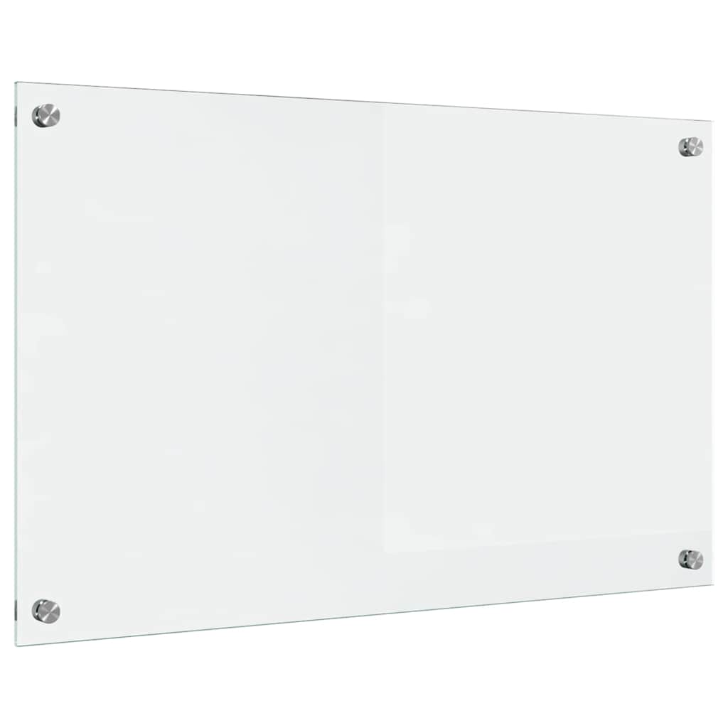 vidaXL Panel kuchenny przezroczysty 80 x 50 cm szkło hartowane