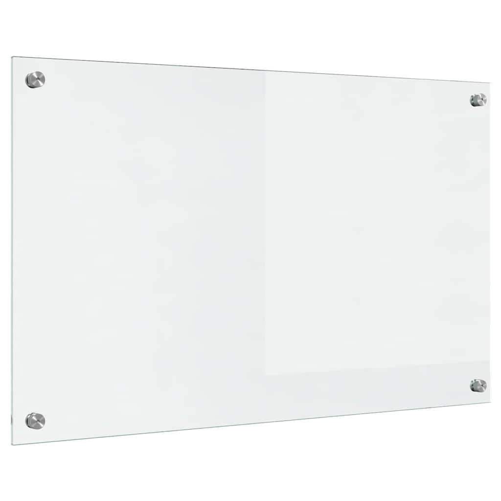 vidaXL Panel kuchenny przezroczysty 80 x 50 cm szkło hartowane