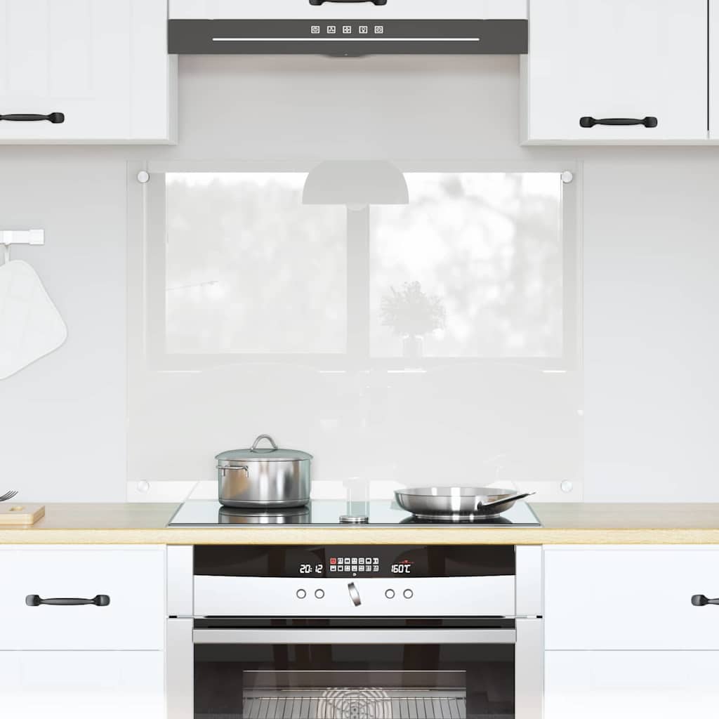 vidaXL Panel kuchenny przezroczysty 80 x 60 cm szkło hartowane