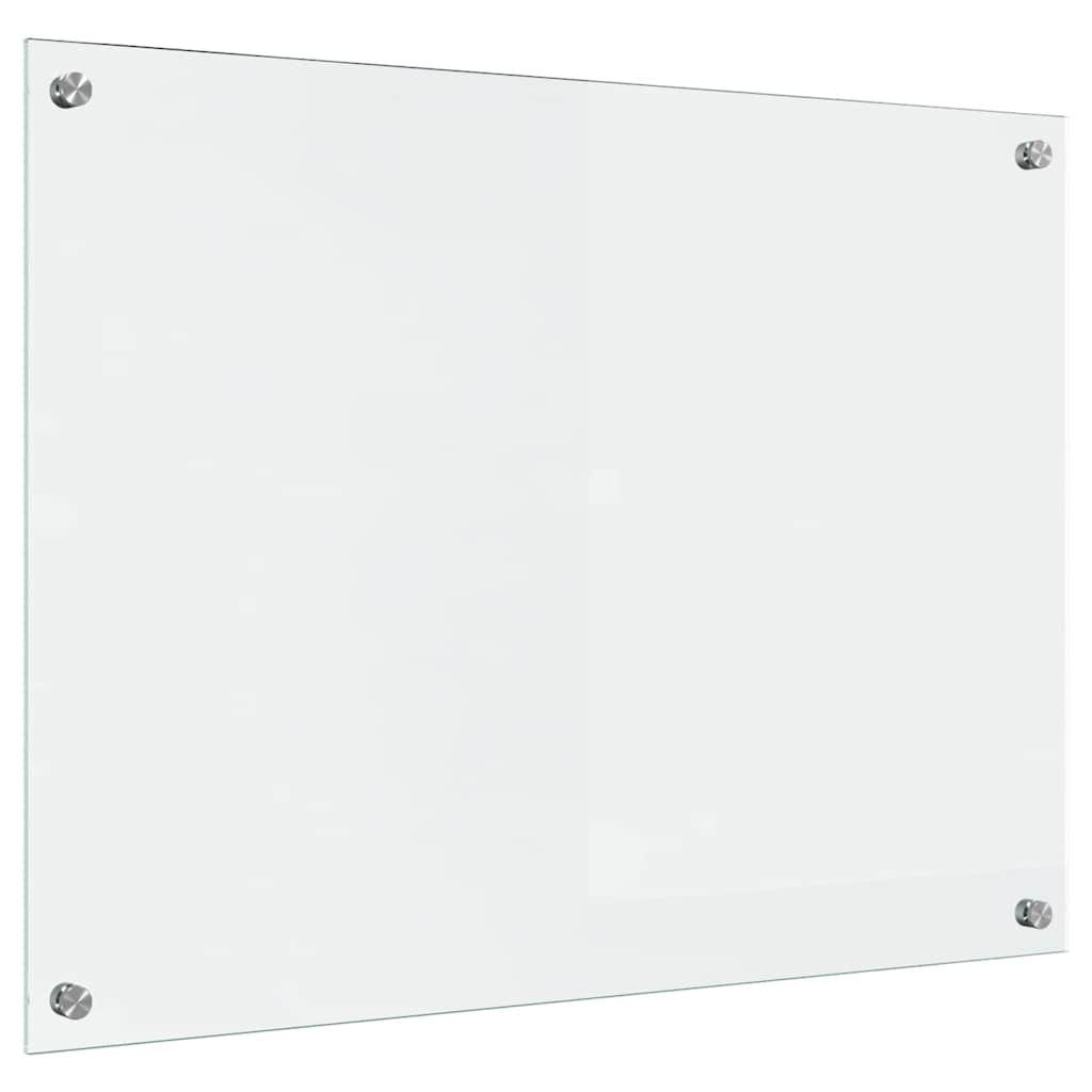 vidaXL Panel kuchenny przezroczysty 80 x 60 cm szkło hartowane