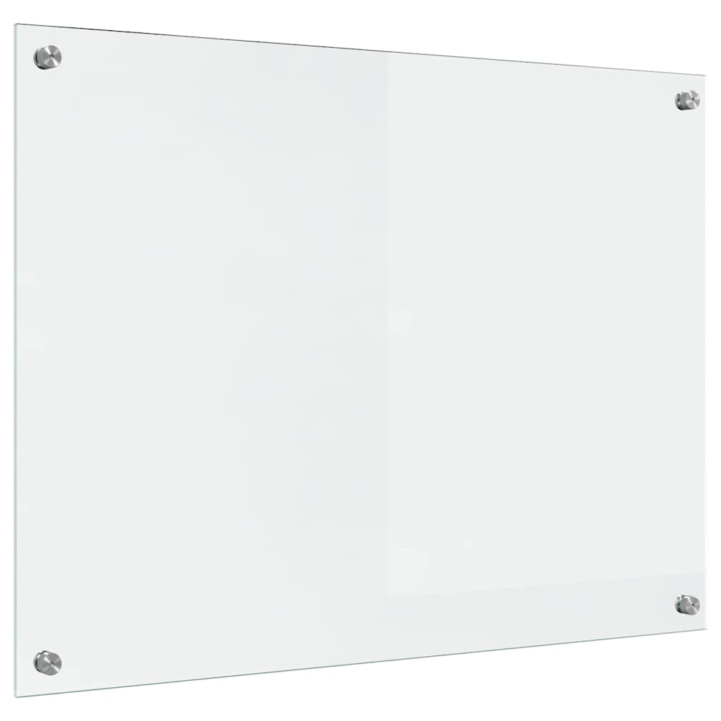 vidaXL Panel kuchenny przezroczysty 80 x 60 cm szkło hartowane