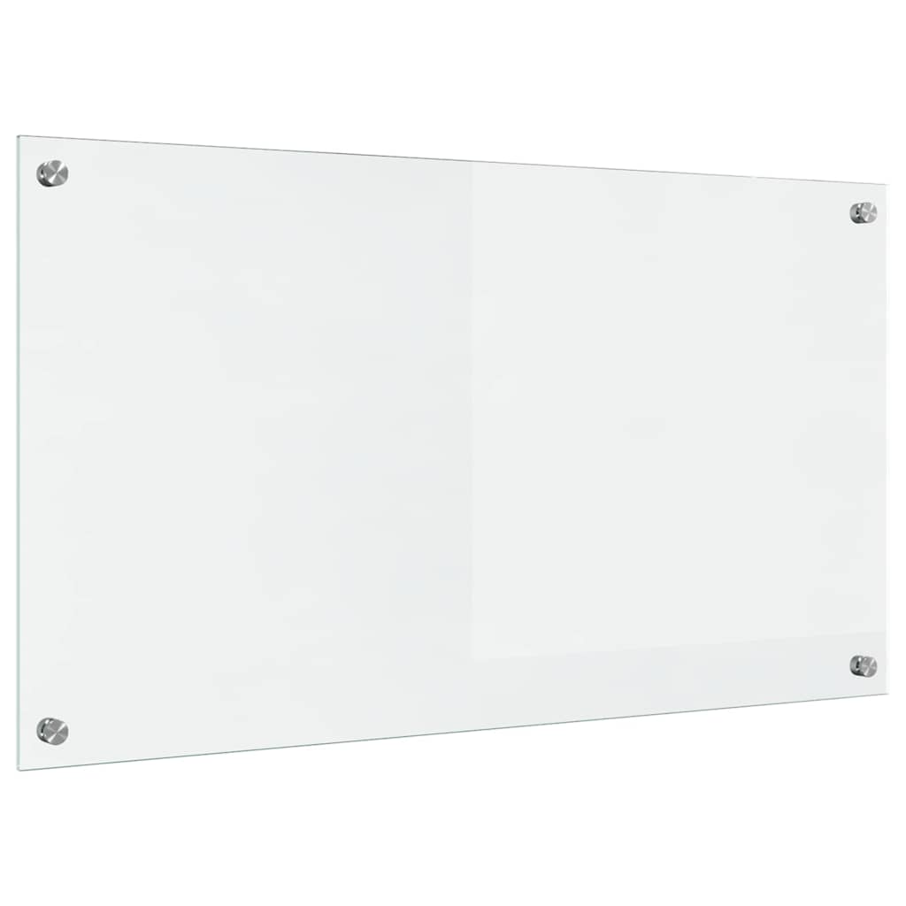 vidaXL Panel kuchenny przezroczysty 90 x 50 cm szkło hartowane