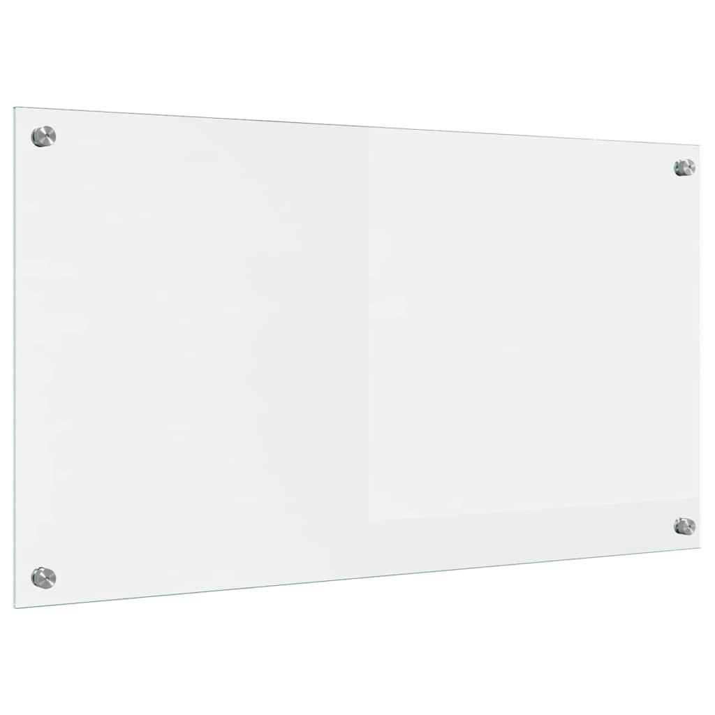 vidaXL Panel kuchenny przezroczysty 90 x 50 cm szkło hartowane