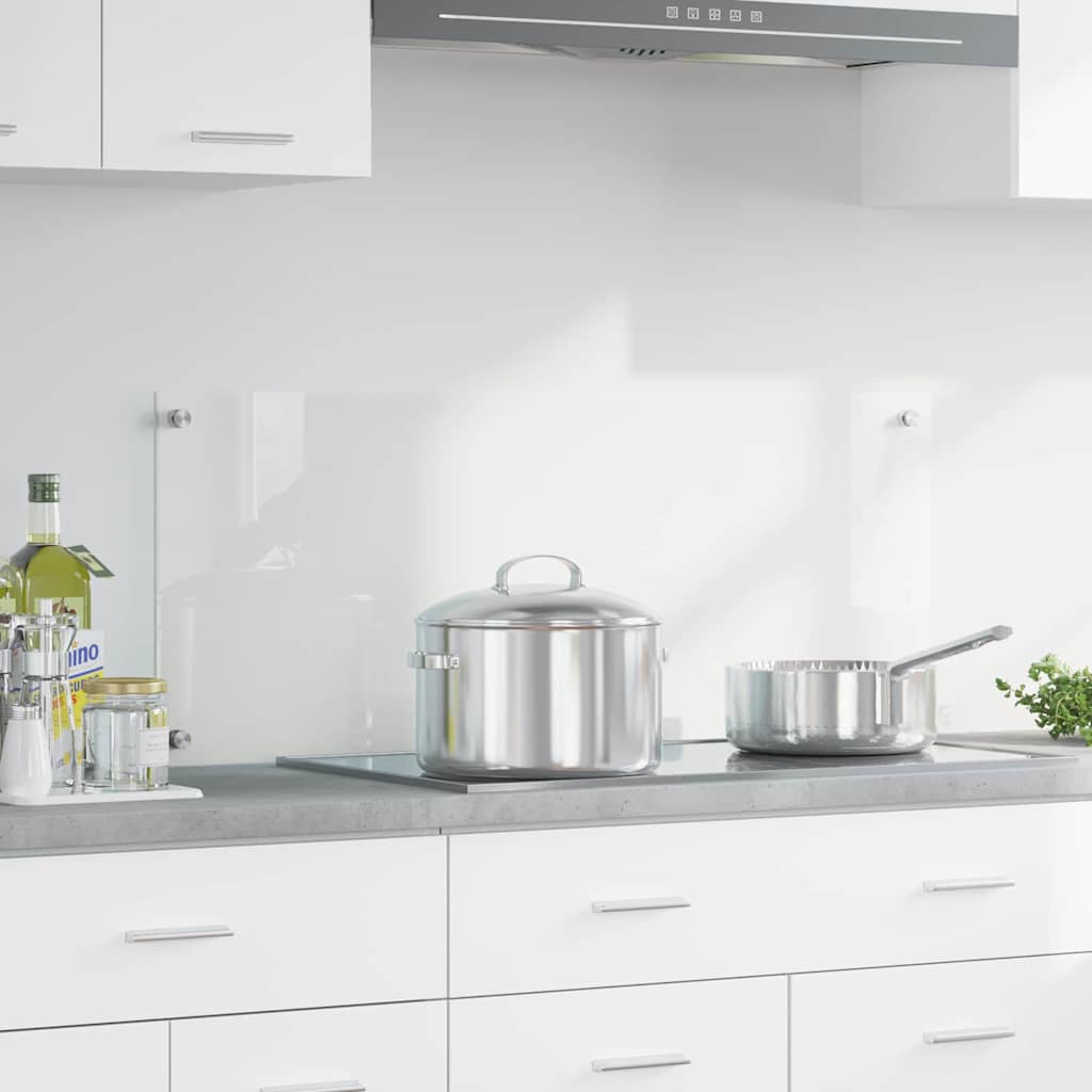 vidaXL Panel kuchenny przezroczysty 100 x 40 cm szkło hartowane