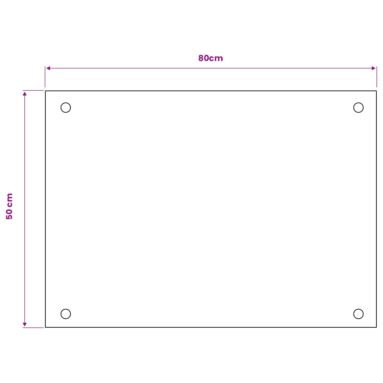 vidaXL Panel kuchenny Czarny 80 x 50 cm szkło hartowane