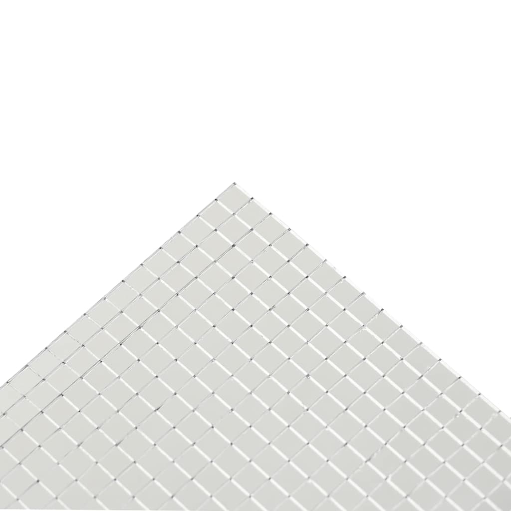 vidaXL Lustro Mozaikowe Geometryczny 3 pcs Srebrny 30 x 30 cm Szkło