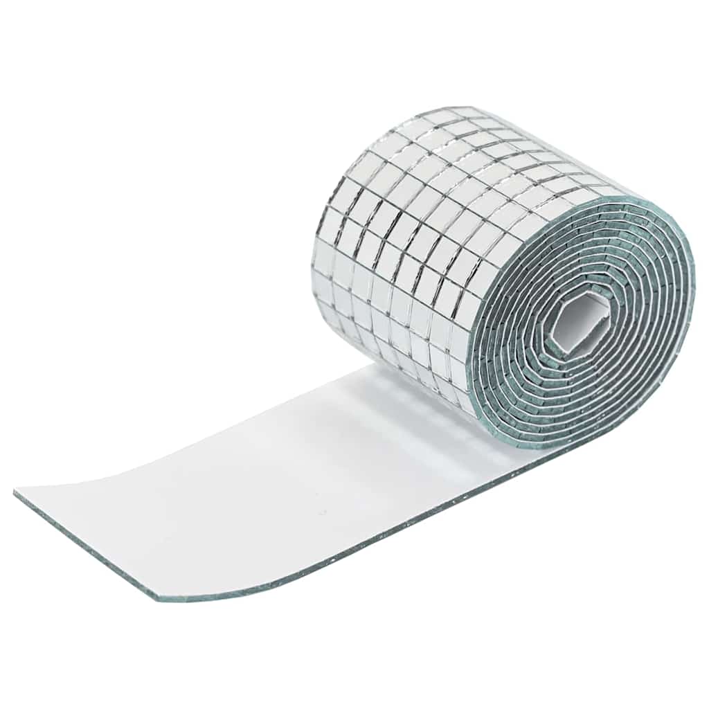 vidaXL Lustro Mozaikowe Geometryczny 3 pcs Srebrny 100 x 4 cm Szkło