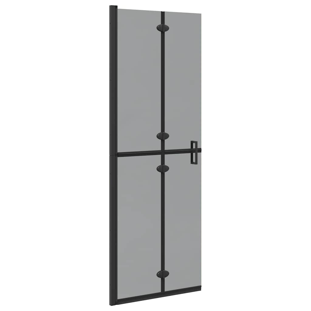 vidaXL Ściana prysznicowa Walk-In Czarny 70 x 6,5 x 190 cm