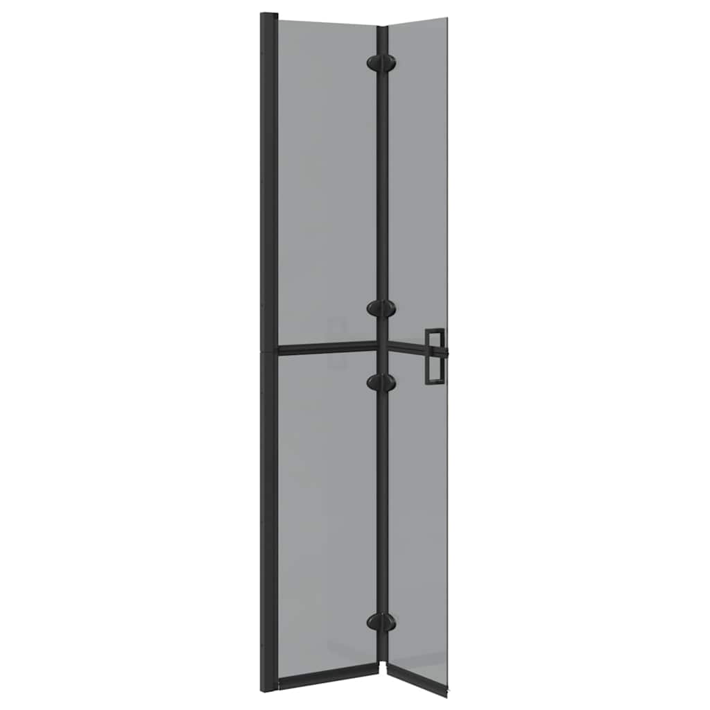 vidaXL Ściana prysznicowa Walk-In Czarny 70 x 6,5 x 190 cm