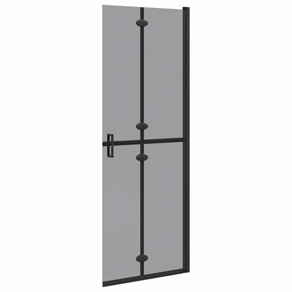 vidaXL Ściana prysznicowa Walk-In Czarny 70 x 6,5 x 190 cm
