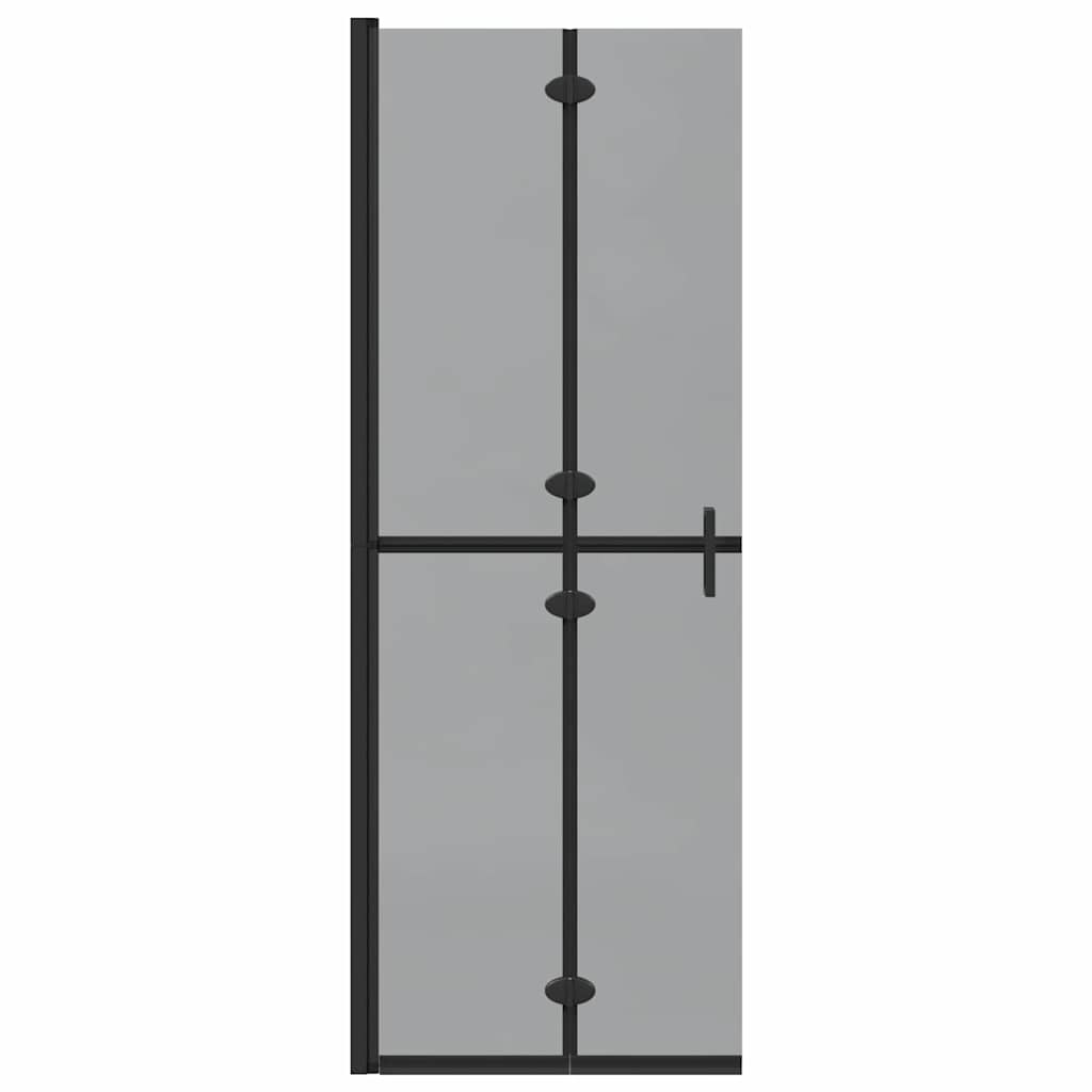 vidaXL Ściana prysznicowa Walk-In Czarny 70 x 6,5 x 190 cm