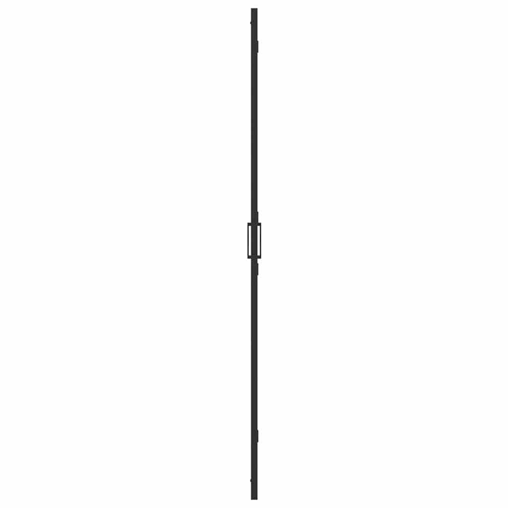vidaXL Ściana prysznicowa Walk-In Czarny 70 x 6,5 x 190 cm