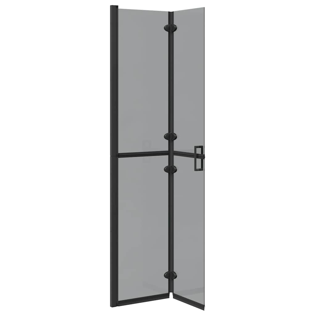 vidaXL Ściana prysznicowa Walk-In Czarny 80 x 6,5 x 190 cm