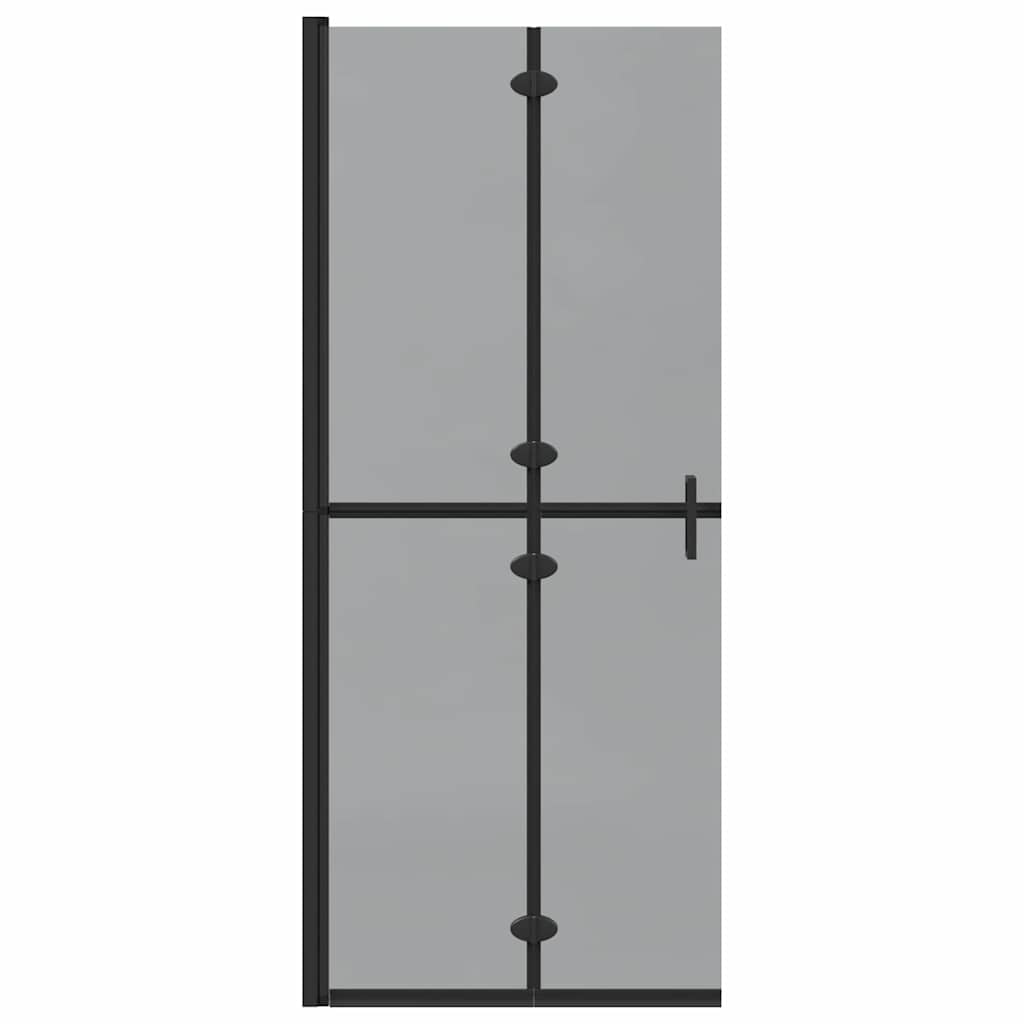vidaXL Ściana prysznicowa Walk-In Czarny 80 x 6,5 x 190 cm