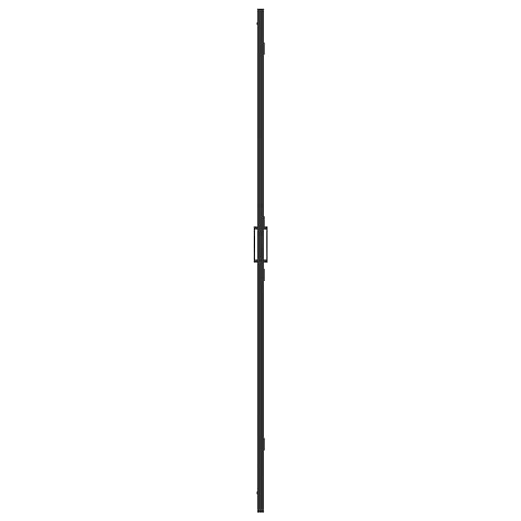 vidaXL Ściana prysznicowa Walk-In Czarny 80 x 6,5 x 190 cm