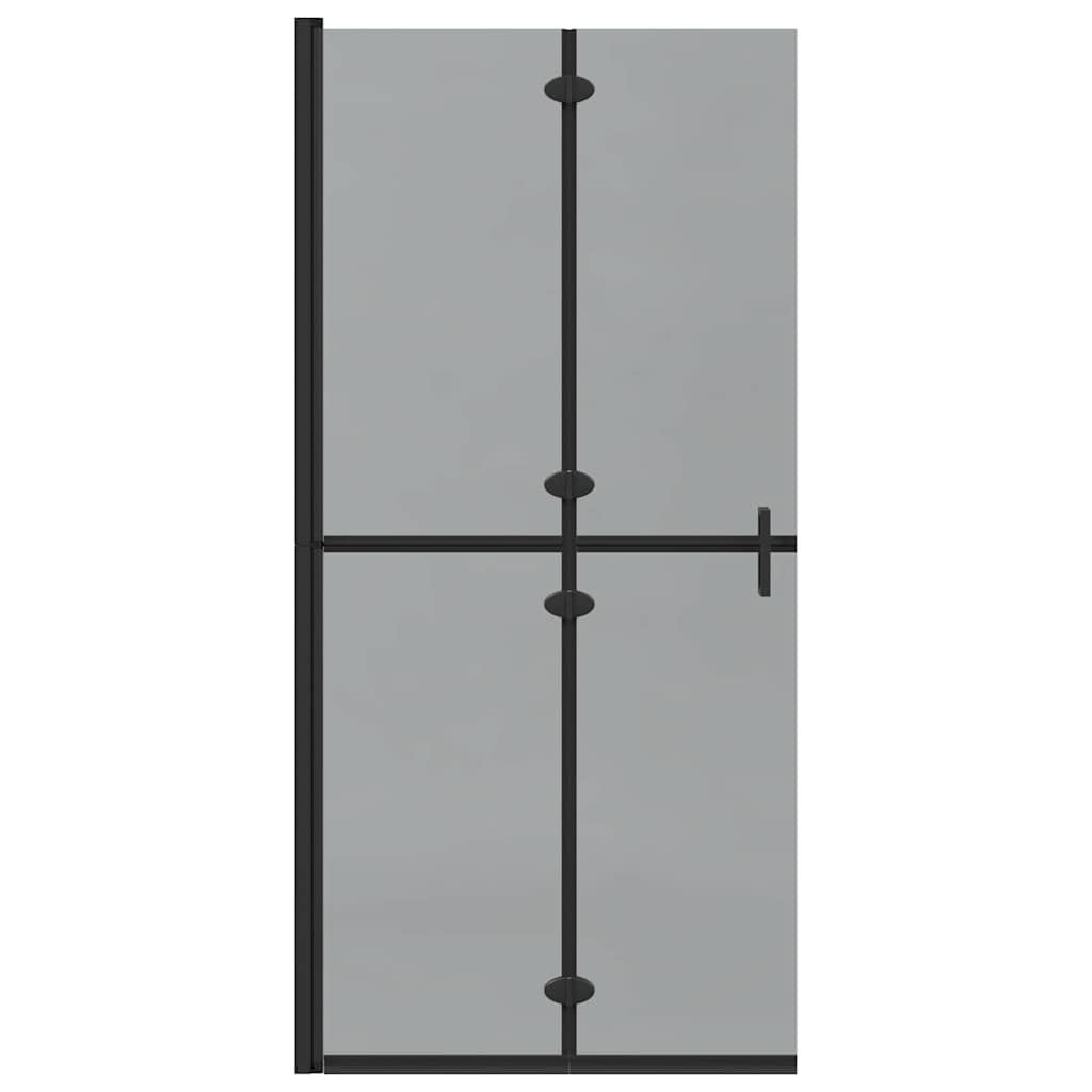 vidaXL Ściana prysznicowa Walk-In Czarny 90 x 6.5 x 190 cm