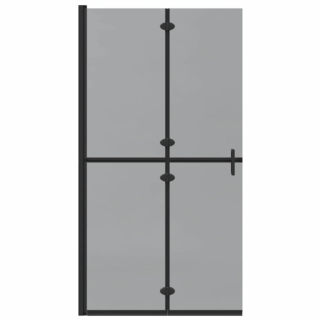 vidaXL Ściana prysznicowa Walk-In Czarny 100 x 6,5 x 190 cm
