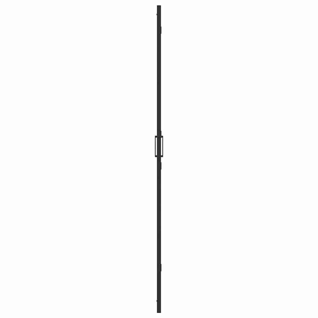 vidaXL Ściana prysznicowa Walk-In Czarny 100 x 6,5 x 190 cm