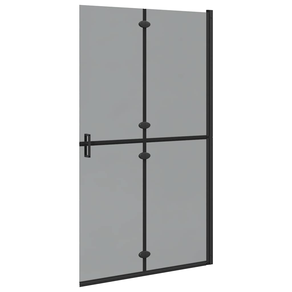 vidaXL Ściana prysznicowa Walk-In Czarny 110 x 6,5 x 190 cm