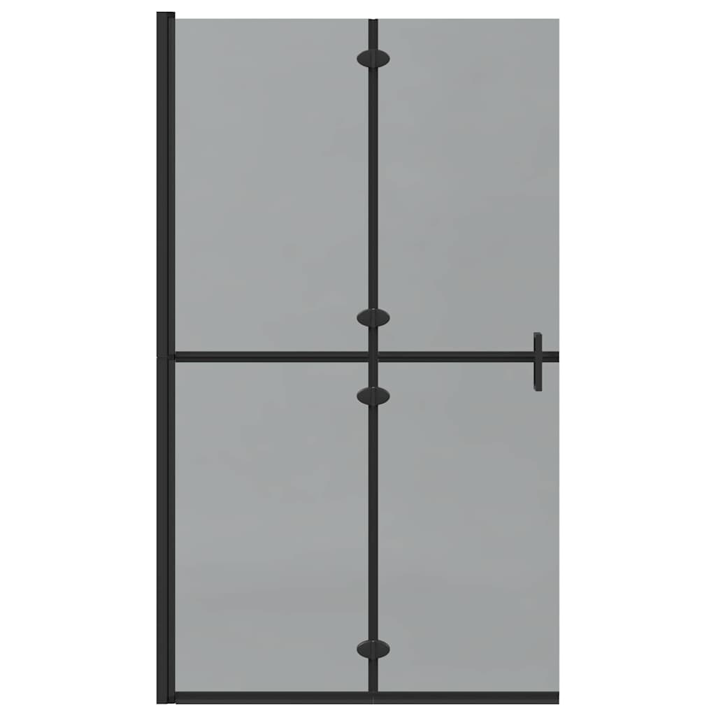 vidaXL Ściana prysznicowa Walk-In Czarny 110 x 6,5 x 190 cm