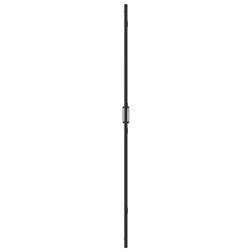 vidaXL Ściana prysznicowa Walk-In Czarny 110 x 6,5 x 190 cm