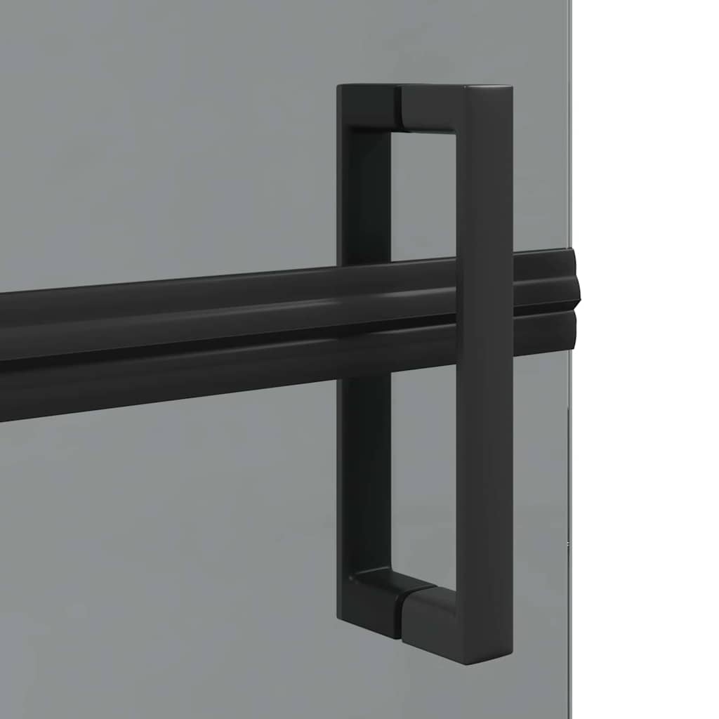 vidaXL Ściana prysznicowa Walk-In Czarny 120 x 6,5 x 190 cm