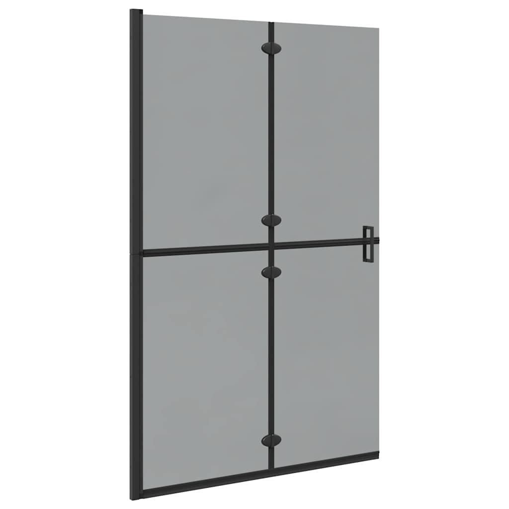 vidaXL Ściana prysznicowa Walk-In Czarny 120 x 6,5 x 190 cm