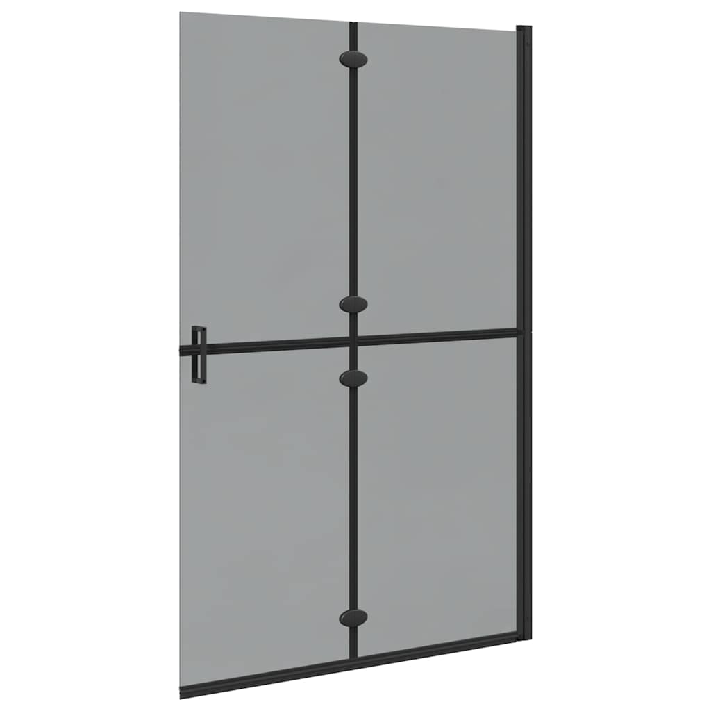 vidaXL Ściana prysznicowa Walk-In Czarny 120 x 6,5 x 190 cm