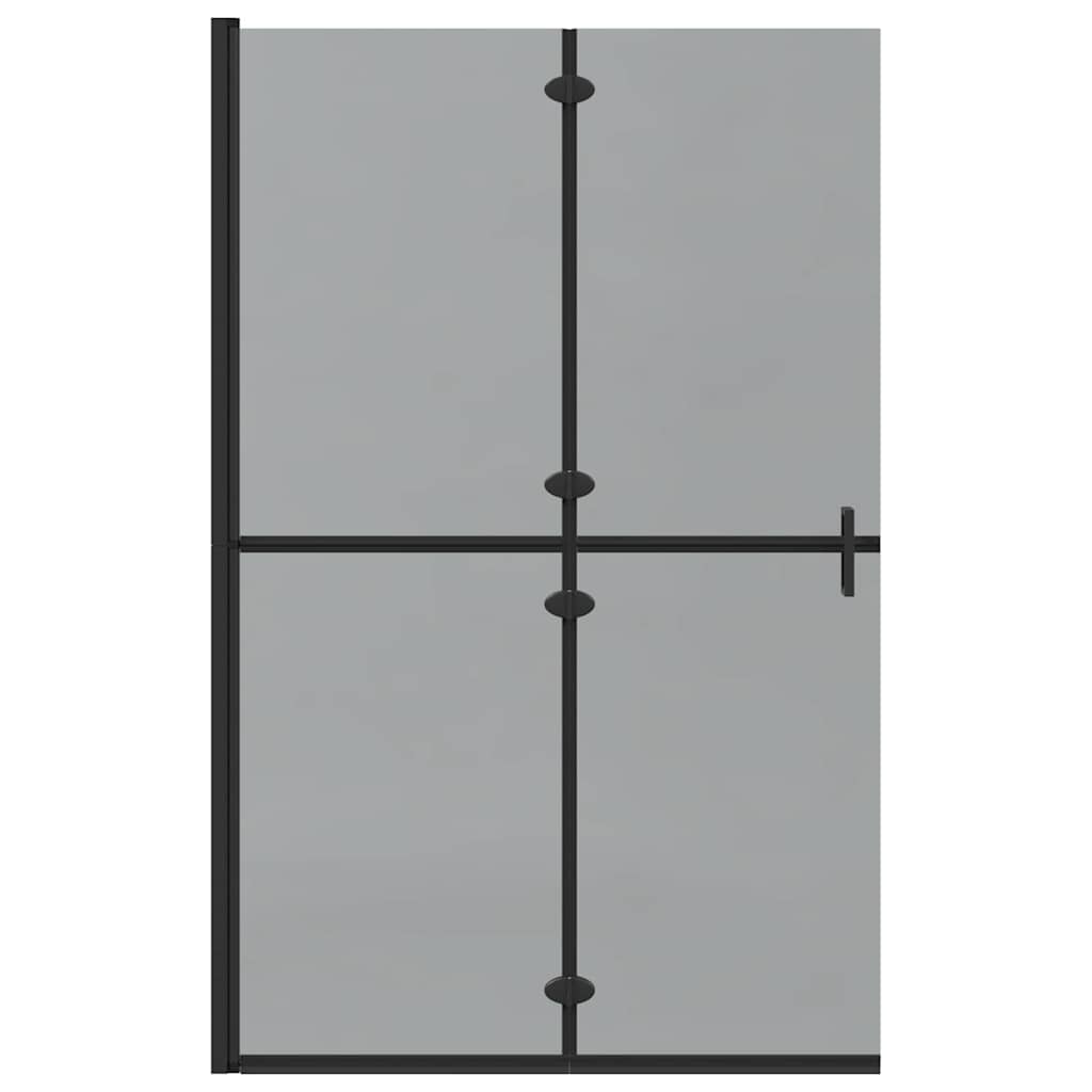 vidaXL Ściana prysznicowa Walk-In Czarny 120 x 6,5 x 190 cm