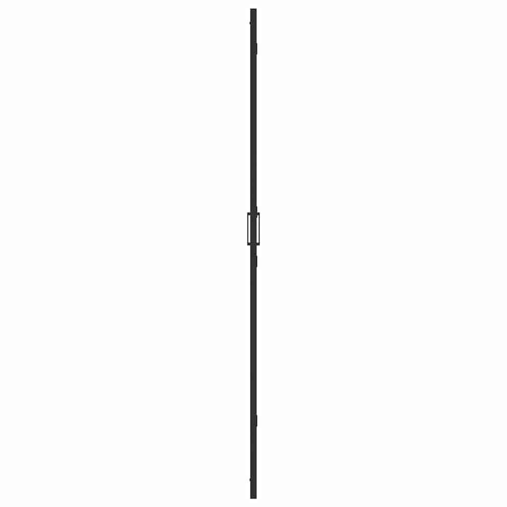 vidaXL Ściana prysznicowa Walk-In Czarny 120 x 6,5 x 190 cm