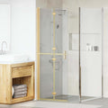 vidaXL Ściana prysznicowa Walk-In złoty 70 x 6,5 x 190 cm