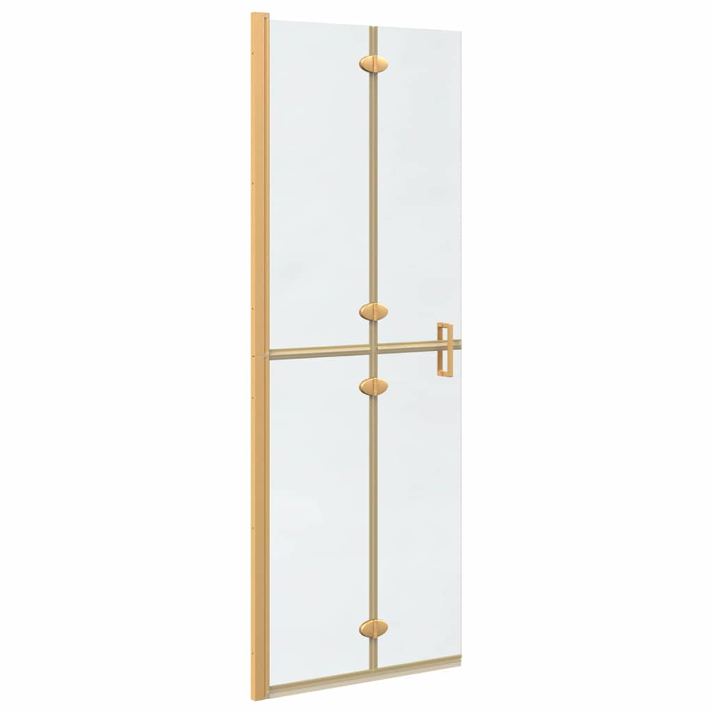 vidaXL Ściana prysznicowa Walk-In złoty 70 x 6,5 x 190 cm
