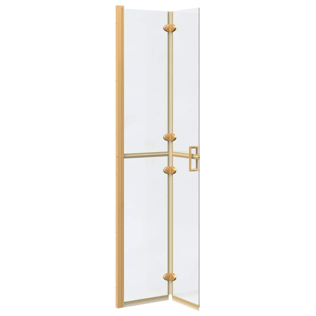 vidaXL Ściana prysznicowa Walk-In złoty 70 x 6,5 x 190 cm
