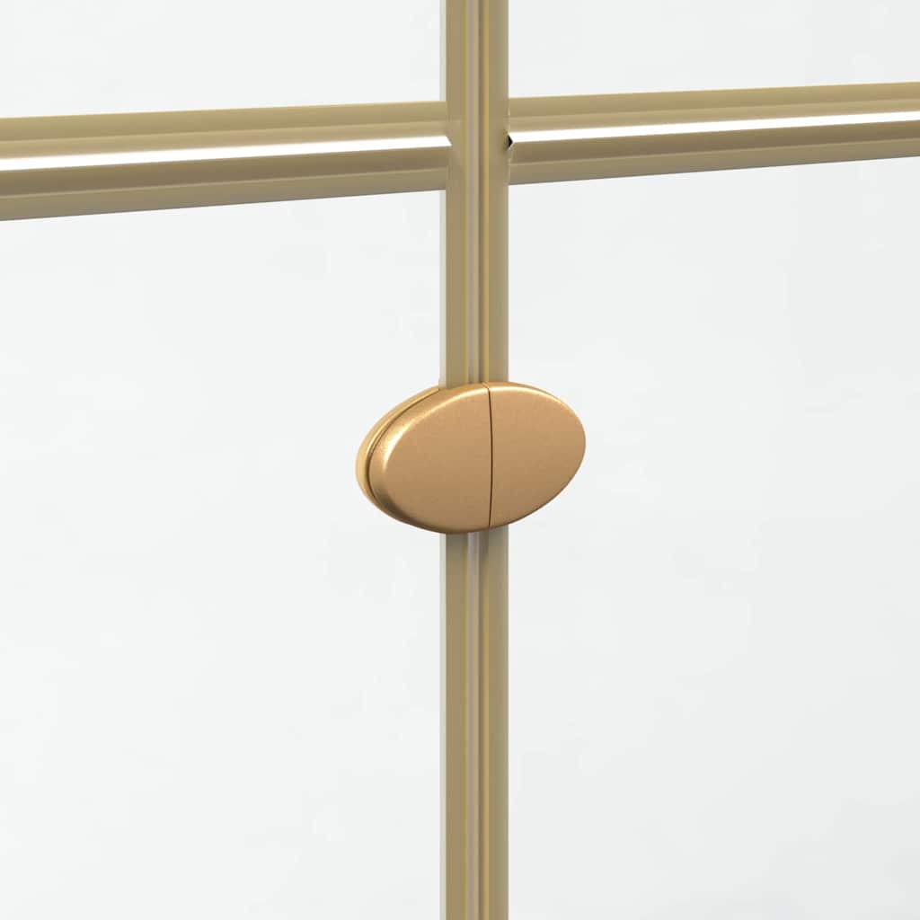vidaXL Ściana prysznicowa Walk-In złoty 80 x 6,5 x 190 cm