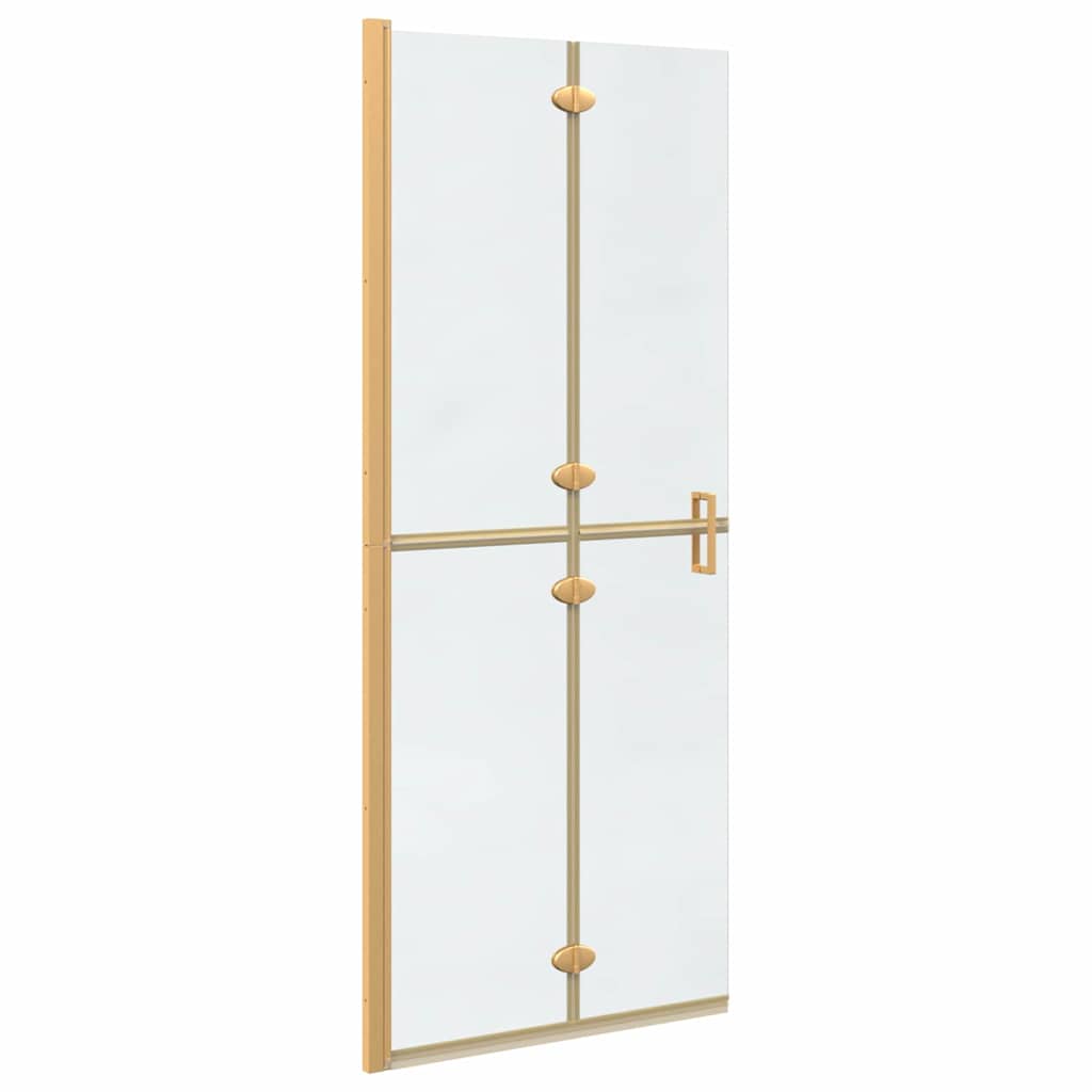 vidaXL Ściana prysznicowa Walk-In złoty 80 x 6,5 x 190 cm