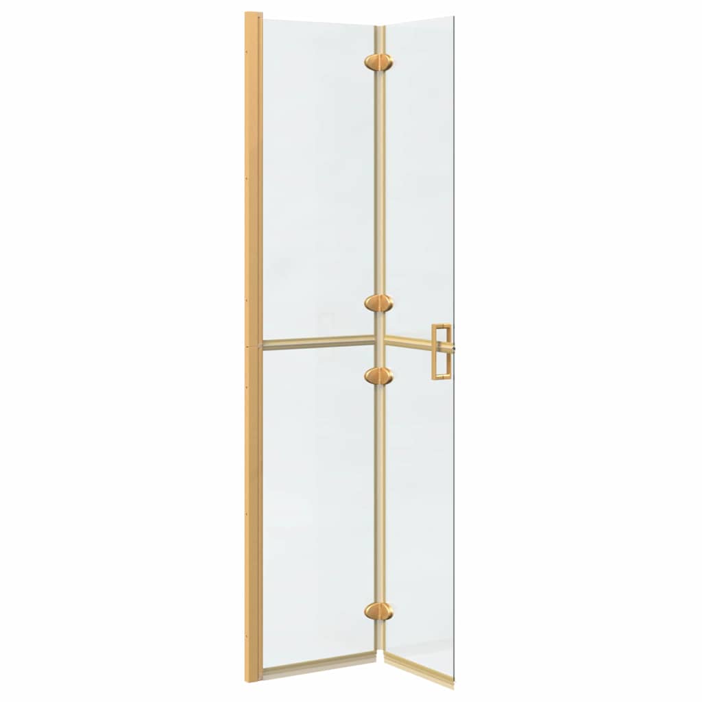 vidaXL Ściana prysznicowa Walk-In złoty 80 x 6,5 x 190 cm