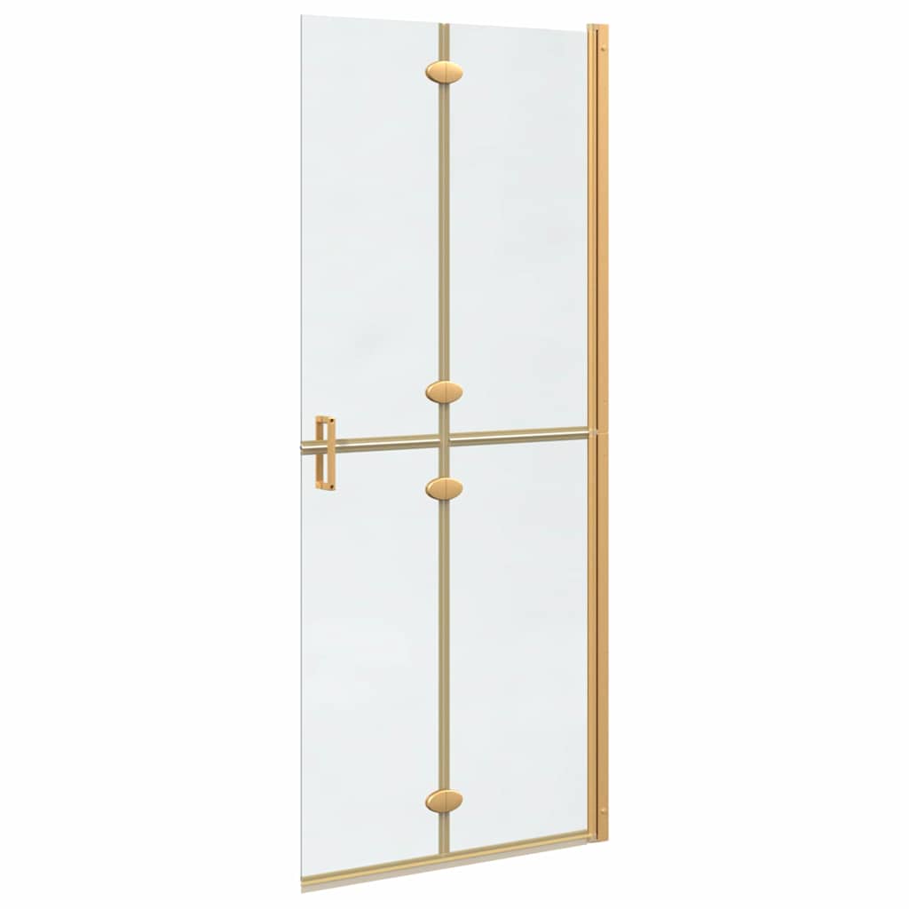 vidaXL Ściana prysznicowa Walk-In złoty 80 x 6,5 x 190 cm