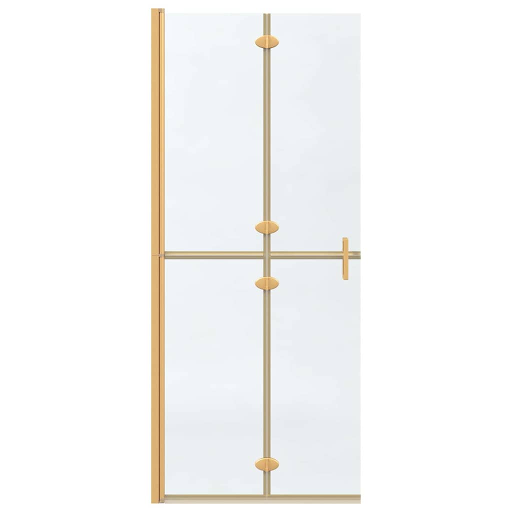 vidaXL Ściana prysznicowa Walk-In złoty 80 x 6,5 x 190 cm