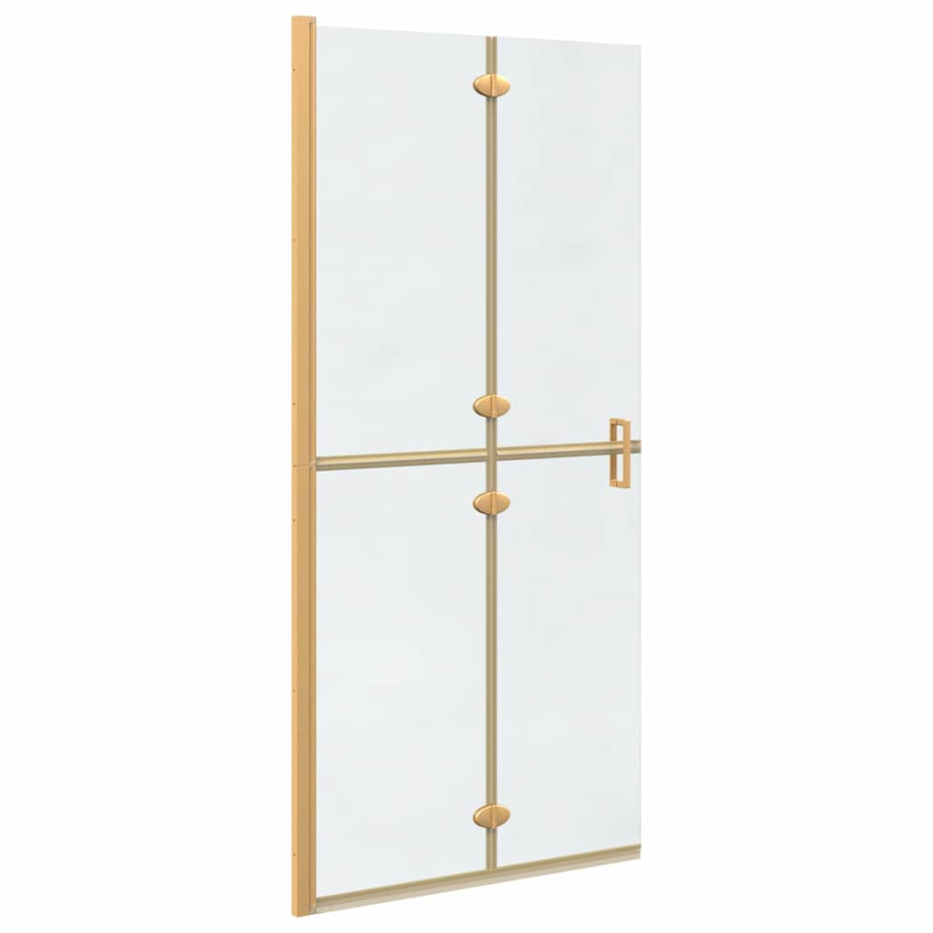 vidaXL Ściana prysznicowa Walk-In złoty 90 x 6.5 x 190 cm