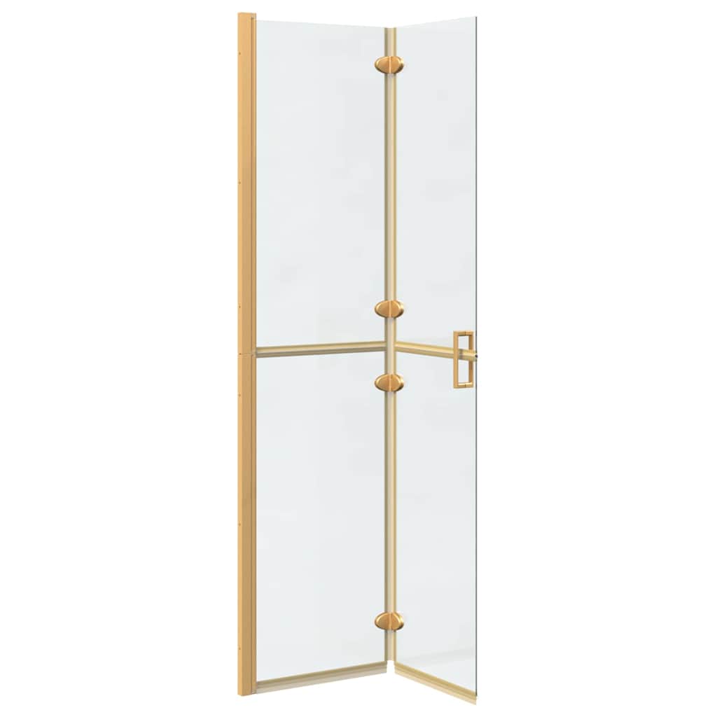 vidaXL Ściana prysznicowa Walk-In złoty 90 x 6.5 x 190 cm