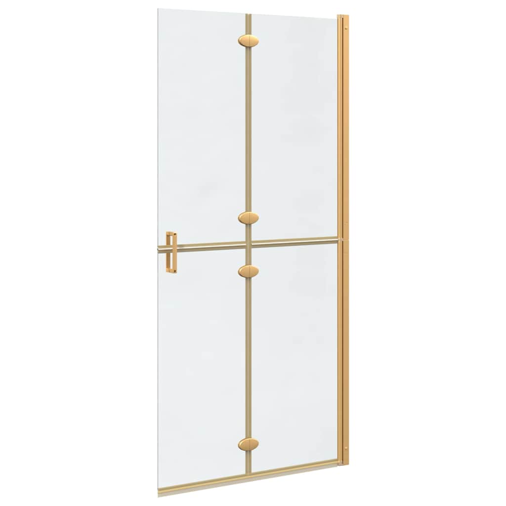 vidaXL Ściana prysznicowa Walk-In złoty 90 x 6.5 x 190 cm