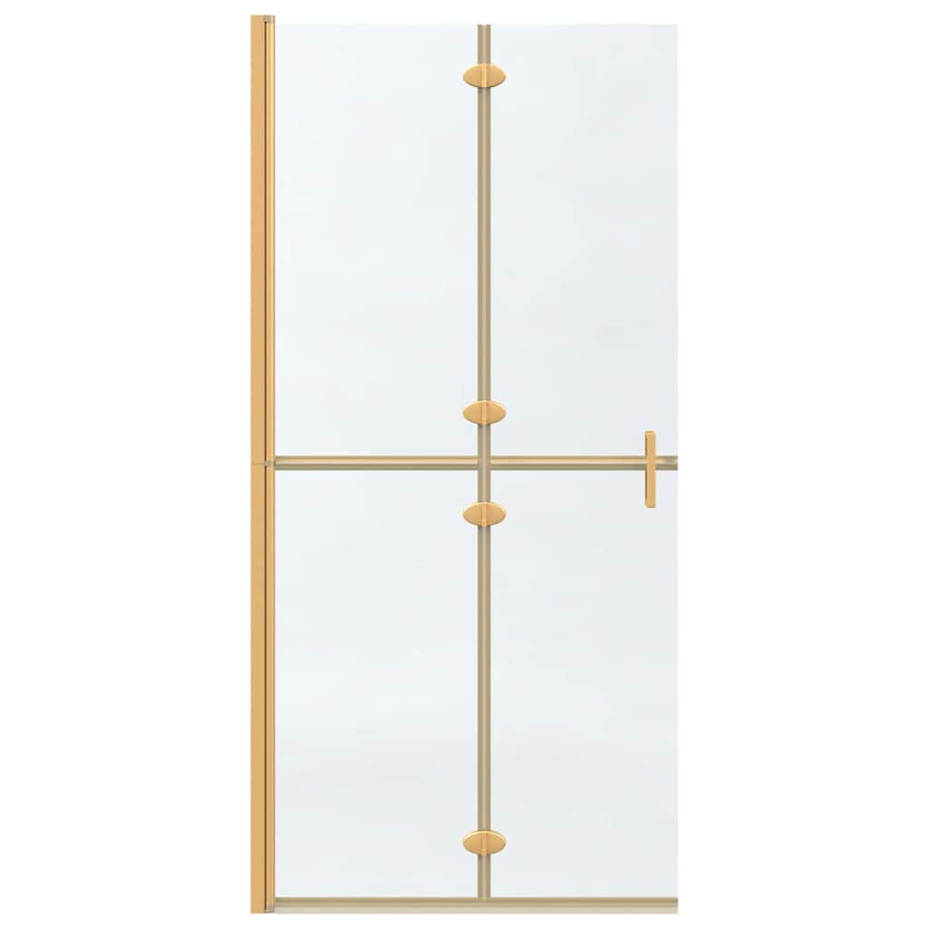 vidaXL Ściana prysznicowa Walk-In złoty 90 x 6.5 x 190 cm
