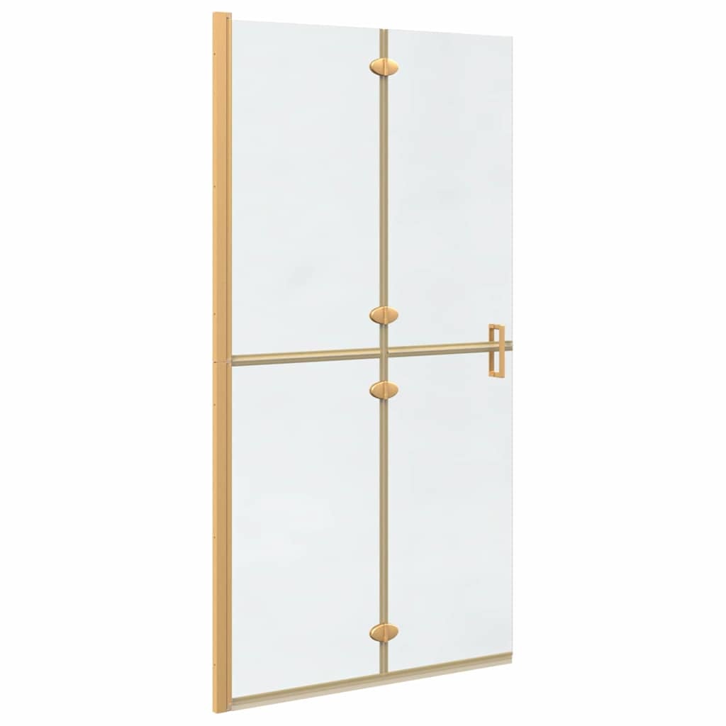 vidaXL Ściana prysznicowa Walk-In złoty 100 x 6,5 x 190 cm