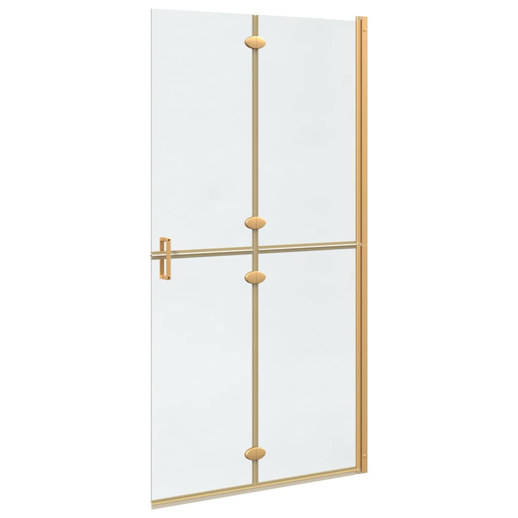 vidaXL Ściana prysznicowa Walk-In złoty 100 x 6,5 x 190 cm